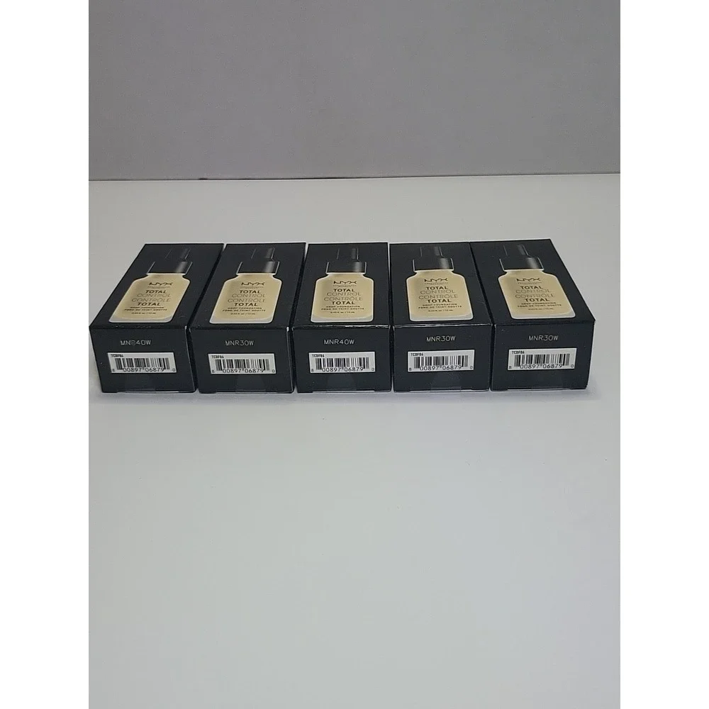 NYX Total Control Drop Foundation color TCDF06 Vanilla 0.43 oz‎ New Lot Of 5